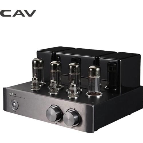 CAV T-6a HI-FI Tube Audio Amplifier EL34 Five Pole Power Tube Home Theater HIFI Amplifiers 2.0 Channel 14W HQ Tube Amplifier