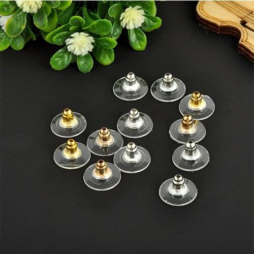 200pcs Gold Earring Back for DIY Stud Earring Making Findings Handmade Jewelry Accessories for Women Men Gifts Wholesale