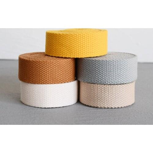 1 yard Width 20mm Cotton Ribbon In Many Colors Printed Webbing Luggage Belt Strap Rope Dog Pet Collar Leash Harness Bag