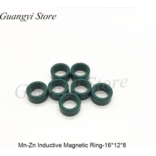 100pcs Green Magnetic Ring Ferrite Magnetic Ring 16*12*8 Mm Anti-interference Core Filter Inductance Transformer Magnetic Ring