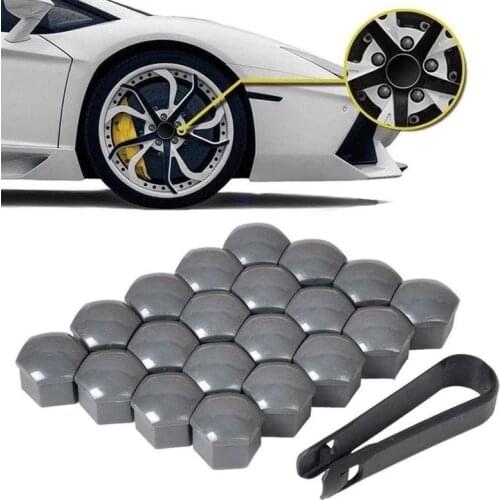20Pcs 17mm Car Wheel Nut Caps Auto Hub Screw Cover Bolt Rims Exterior Decoration Special Socket Protection Dust Proof