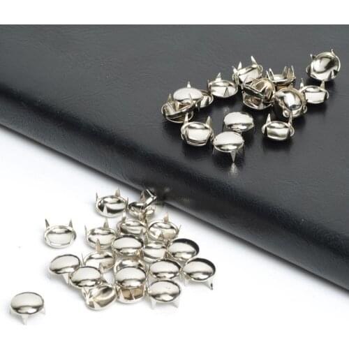200pcs 8mm Round DIY Spots Spikes Rock Punk Studs Nailheads Rivet Bag Bracelets Apparel Sewing Garment Rivets