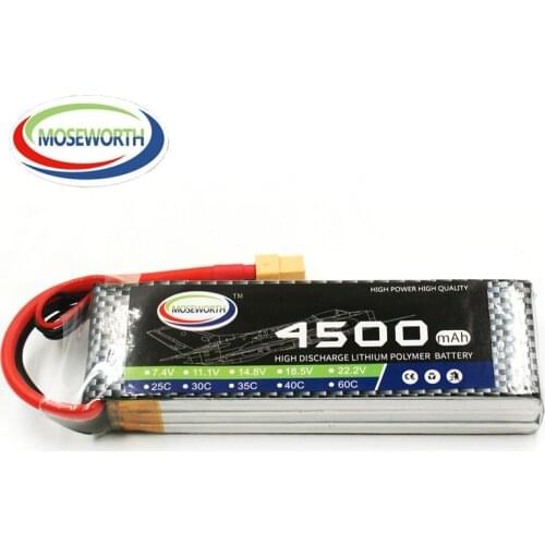 3S 11.1V 4500mAh 60C Aircraft LiPo Battery For RC Helicopter Drone Boat Car Airplane Quadcopter Model Remote Control Toy AKKU