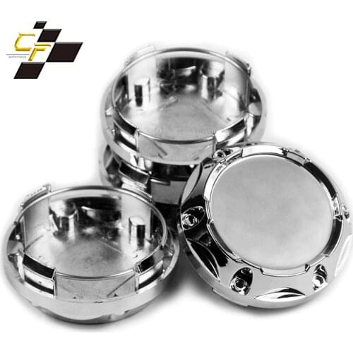4pcs 64mm 57mm 6 Small Holes Silver Car Wheel Center Cover For Rims Without Emblem Auto Tuning Universal Hub Cap For Alloy Wheel