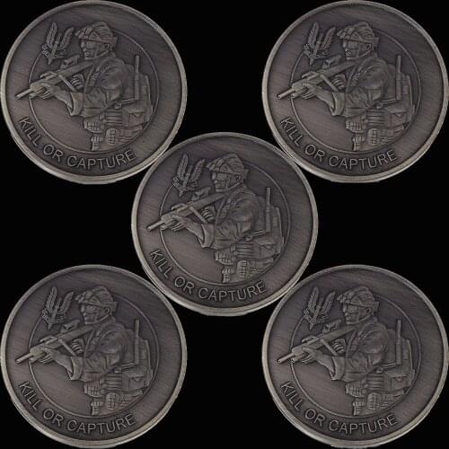 5pcs/lot British Army SAS - Who Dares Wins Special Air Service Military Challenge Coin