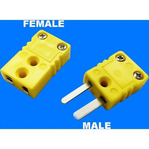 5PC thermocouple K type temperature sensor connector Female Male socket quick connector