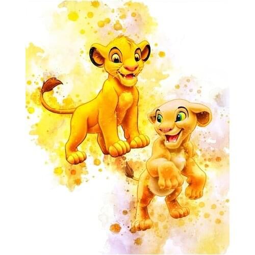 Diamond Painting Mosaic Disney Mickey Lion King 5D DIY Childrens Room Art Cross Stitch Kits Diamond Embroidery Full Home Decor