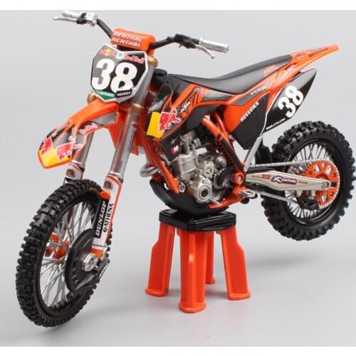 Automaxx 1:12 Scale 250 SX-F #38 Marvin Musquin 450 SXF 350 EXC Motorcycle Dirt Diecast Model Motocross Racing Bike Off Road Toy