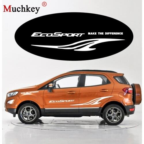 Car Logo Sticker for Ford EcoSport Car Side Body Decal for Hatchback Sedan SUV Decals DIY Decoration Car Accessories 180CM
