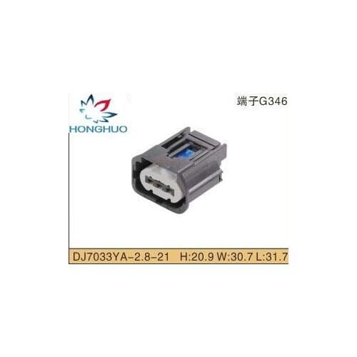 Free shipping 10 kits pcs waterproof 2.8 series electrical wiring plug automotive cable harness connecto DJ7033YA-2.8-21