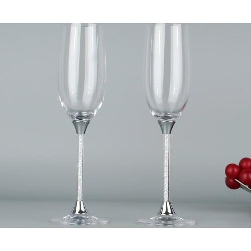 Champagne Glasses Crystal Wedding Wine Glass Set Drunk Glasses Christmas Wine Cup Gift For Friend Champagne Wedding Decoration