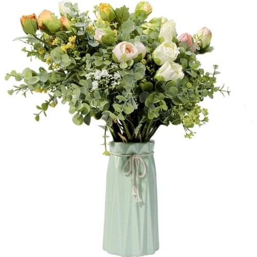Nordic Flower Bouquet Simulation Gypsophila Rose Flowers Home Decoration Holding Bouquet For Home Wedding Decor Bloemen