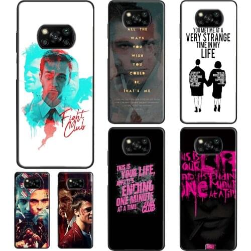 Jack Marla Fight Club Phone Case For POCO X3 Pro M3 F2 F3 Cover For Xiaomi Mi 11 Ultra 10T Pro Mi Note 10 Lite