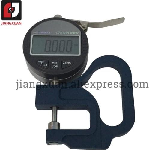 0.001mm 0-12.7mm Dial Thickness Gauge Digital Thickness Gauge meter For Plastic Film Paper