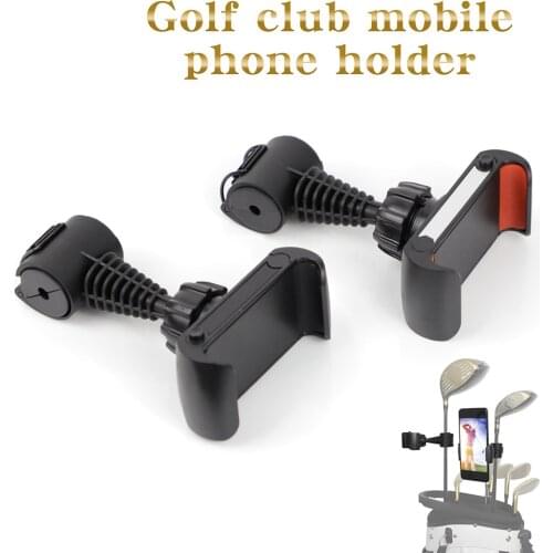 Golf club mobile phone holder 360 degrees Rotating Golf Swing Training Recording Aids Cellphone Clip Mount Holder