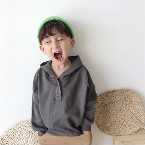 Kids Hoodies Casual Cotton Sweatshirts for Girls Boys Clothing Autumn New Arrival 2019 Toddler Baby Jacket Loose Boys Sweatshirt