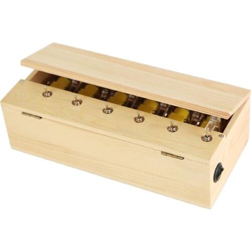 Stress-Reduction Toy Multi Switch Wooden Boring Useless Box Strange Fully Assembled Toy Rechargeable For Children Birthday Gift