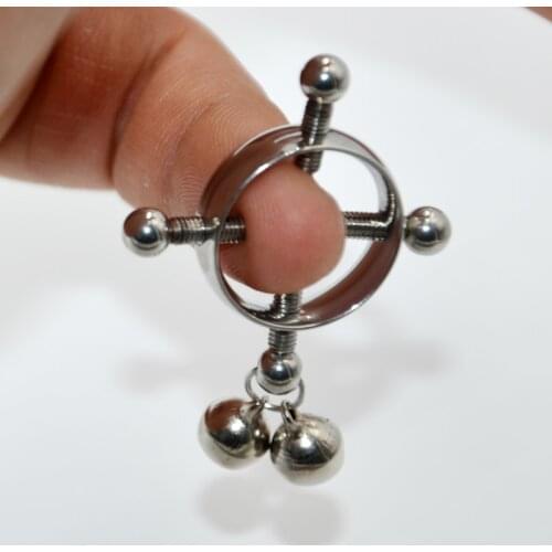 CHUANCI 2 PCS Non Pierced Clip On Nipple Ring Sexy Nipple Body Jewelry Adult Fake Piercing