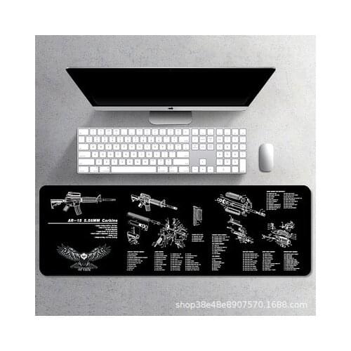 Firearms Exploded View Boys Mouse Pad Thickened Mousepad Precision Seaming Computer Desk Pad Mechanical Parts Diagram