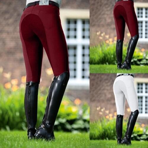 Seamless Leggings Riding Pants Exercise Solid High Waist Sports Riding Equestrian Trousers Leggings Sport Women Fitness Push Up