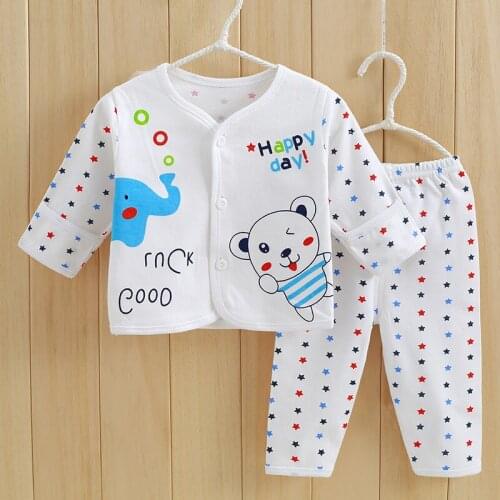 Hot sell 2017 baby boy clothes 2pcs jchao Kids underwear Pajamas sets Children cotton baby girl clothing sets Ropa Bebes Suit