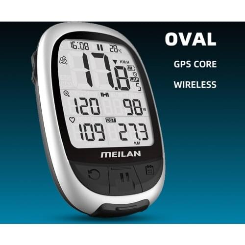 MEILAN M2 Bike gps navigation BLE ANT+ cycling computer support connect with cadence heart rate power meter(not include)