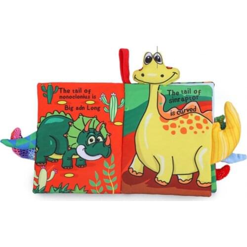 Multifunctional Three-Dimensional Animal Tail Baby Cloth Book with Ringing Paper