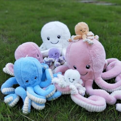 Cartoon Lovely Simulation Octopus Pendant Plush Stuffed Toy Soft Animal Home Accessories Cute Animal Doll Children Birthday Gift