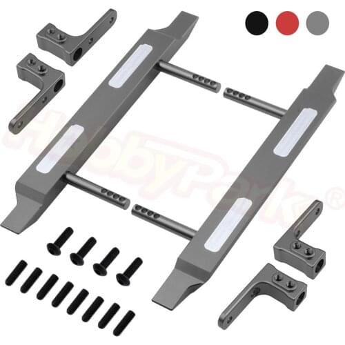 Metal Aluminum Rock Rail Set Side Pedal & Side Pedal Mount Plate Replace 116841 For HPI VENTURE FJ Cruiser Scale RC Trail Truck