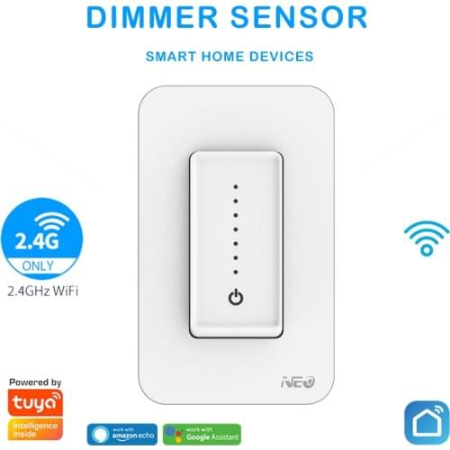 NEO COOLCAM Tuya Smart WiFi US Dimmer Switch Wifi Light Dimmer Switch US Remote Control Compatiable With Alexa Google Assistant