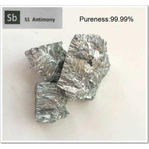 New Fast Shipping 2000g high pure Antimony metal, 99.99% Antimony Pieces
