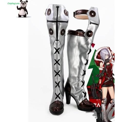 Girls Frontline Mg5 Silver Cosplay Shoes Boots Custom Made For Hallowee Christmas CosplayLove