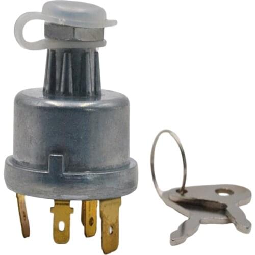 Ignition Switch With 4 Positions 6 Terminal 2 Keys Suit for Lucas 128SA Tractor