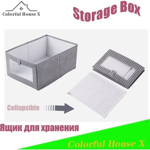 Foldable Storage Box Non-Woven Fabric The Home Clothes Organizer For Small Things Large Capacity Toy Craft Case Without Cover