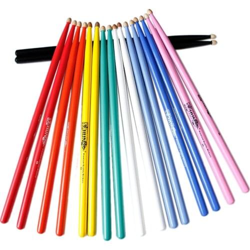 HUN 5A Drumsticks Handmade American Hickory Percussion Drum Hammer Sticks Drum Accessories