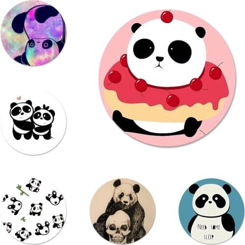 Ultra Lovely Panda cute Icons Pins Badge Decoration Brooches Metal Badges For Clothes Backpack Decoration
