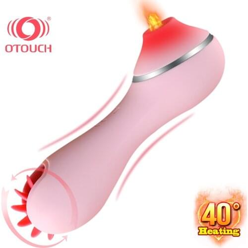 Rotation Nipple Licking Tongue Sex Toys For Women Vagina Heating Sucking Vibrator Female Orgasm Clitoral Stimulation Massager