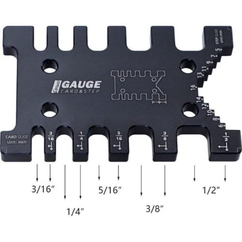 High Precision Tenon Caliper Meter Card Metric Imperial Carpentry Router Saw New