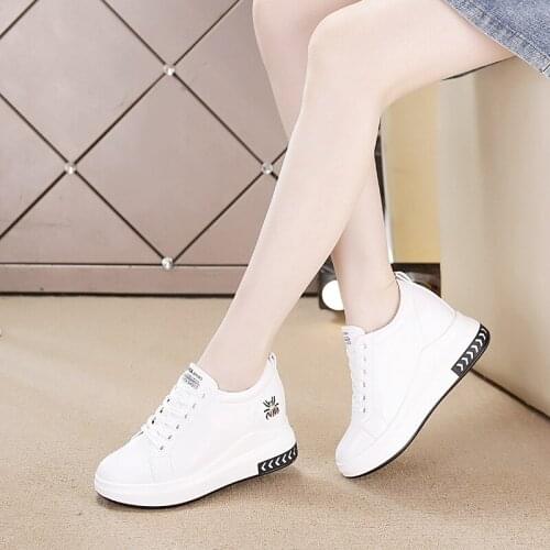 Wedge Sneakers for Women Autumn Platform High Wedges Shoes Woman Chunky Casual Shoes Trainers Female Shoes