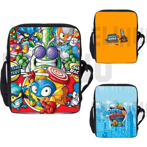 3D Print Super Zings Series 4/5/6 Handbags Men Zipper Canvas Japan Back Pack Crossbody Bags for Children Teenage Shoulder Bag