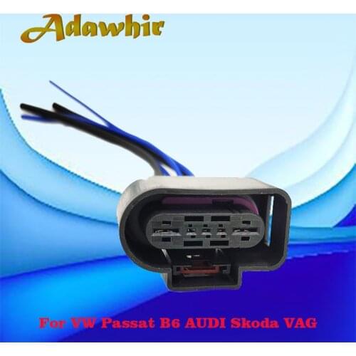 5 Pin/Way Gasoline Pump Fuel Pump Connector Plug Wire Harness Pigtail For VW Passat B6 AUDI Skoda VAG 1K0919231