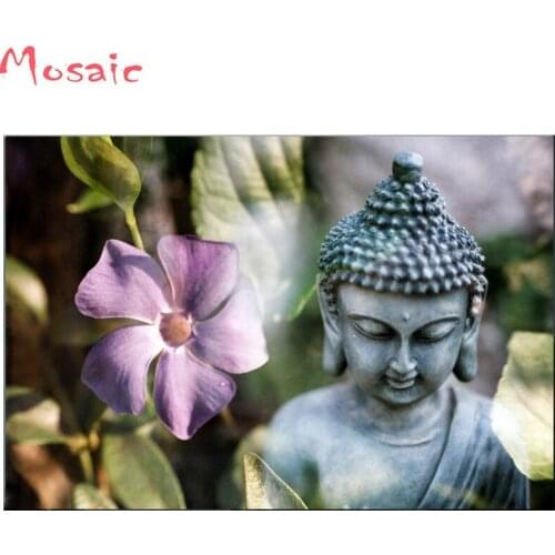 5D full diamond painting arts and crafts buddha religions picture cross stitch cartoon painting rhinestones diamond embroidery