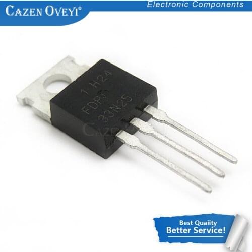 5pcs/lot FDP33N25 33N25 TO-220 33A 250V new original In Stock