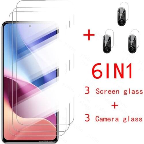 6in1 camera lens glass for xiaomi redmi k40 pro screen protector on redmi k40 pro plus full cover tempered glass on redmi k40