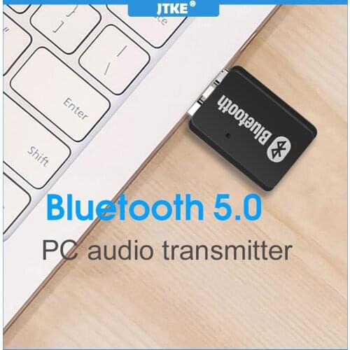 Audio Transmitter Adapter USB Wireless Bluetooth 5.0 for Windows Linux PC Music Audio Frequency Adapter Connector for Windows