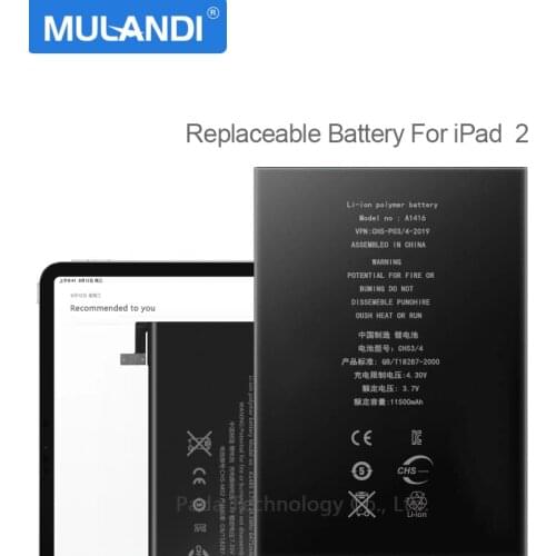 Real capacity 6500mAh A1395 Battery For iPad 2 A1395 A1396 A1397 A1376 A1316 +Gift Tools +stickers
