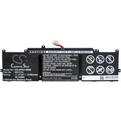 Cameron Sino 3100mAh battery for HP 11-D001TU 11-D002TU 11-D003TU 11-D004TU 11-D005TU 787089-541 787521-005 HSTNN-UB6M ME03XL