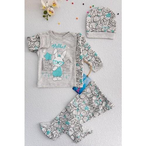 Baby Suit with Glasses and Rabbit Booties