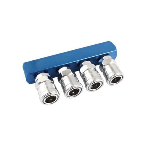 Compressor Fitting 0.45" Threaded 4 Pass Quick Coupler