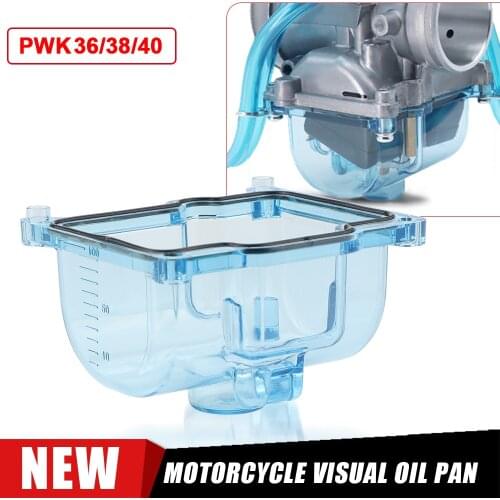 PWK Motorcycle Carburetor Clear Bottom Blue Transparent Float Bowl Fit For PWK Big Bore Carb 36mm 38mm 40mm Carburetor